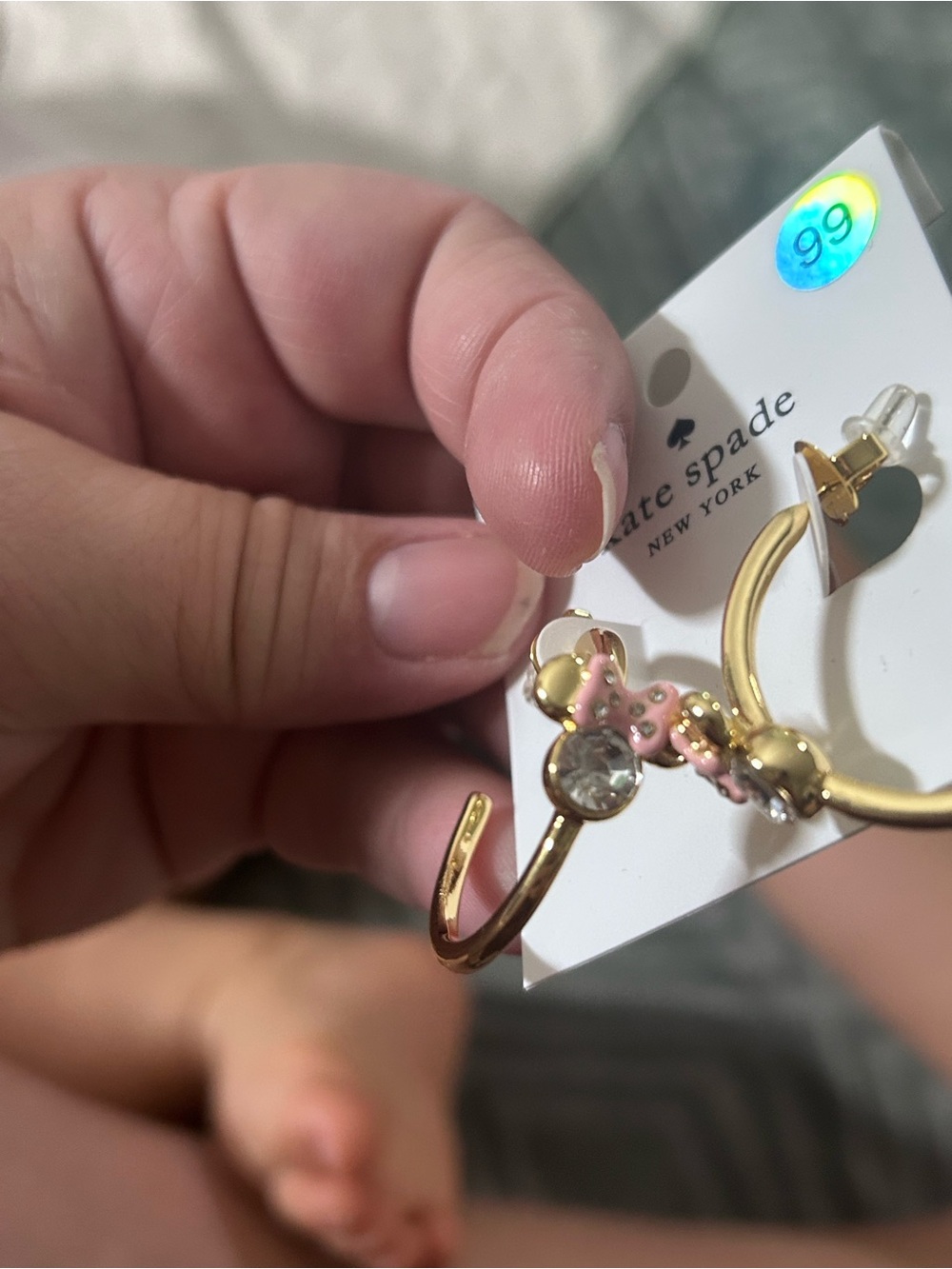 Kate Spade New York x Disney Minnie Mouse Hoop Earrings